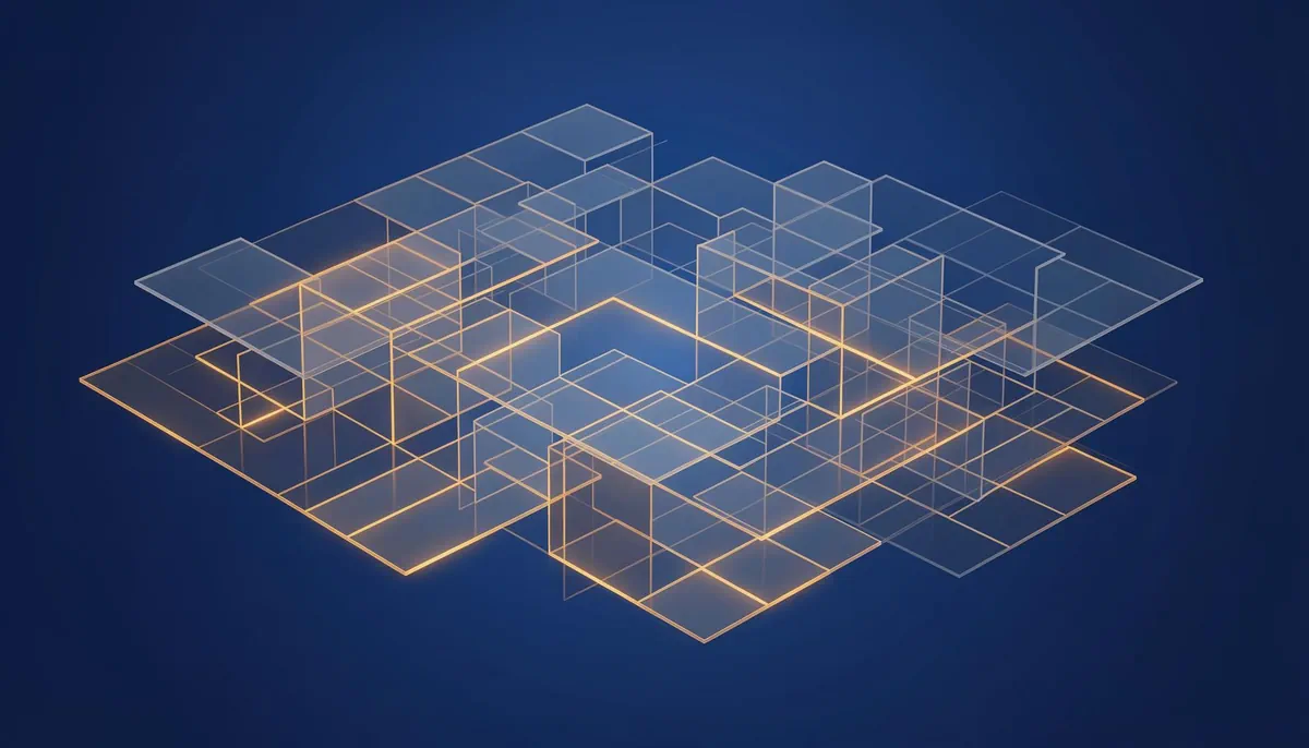 Abstract representation of a hybrid work petition tension at JPMorgan Chase, symbolizing employee concerns over return to office mandate and job security.
